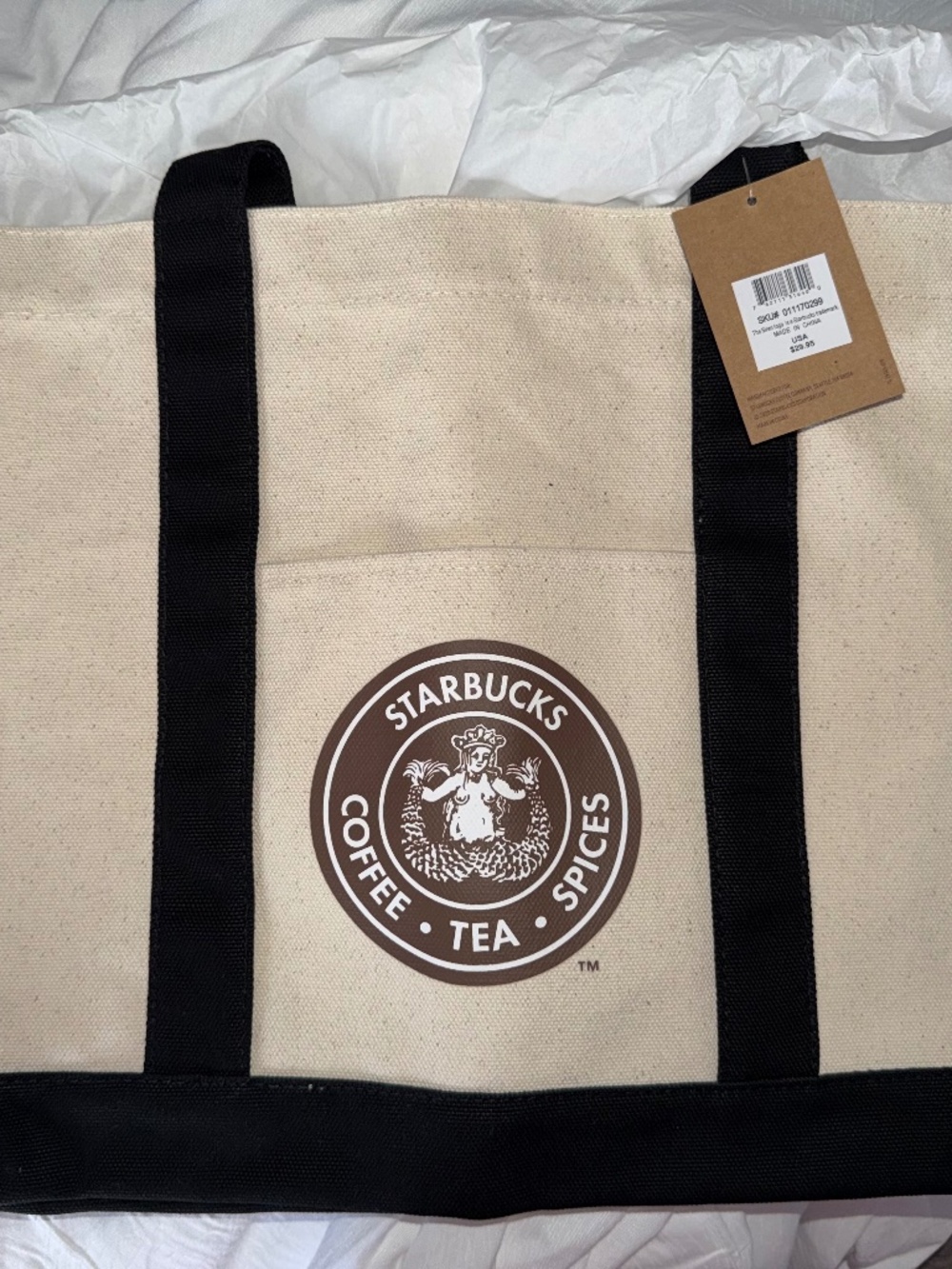 The Original Starbucks Logo Canvas Tote